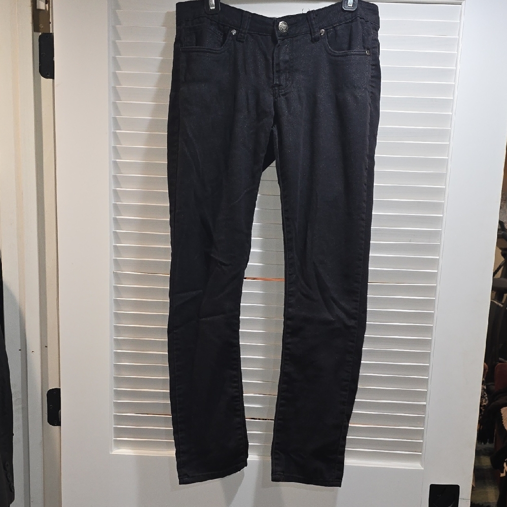 Blue Faith Women's Classic Black Stretch Jeans